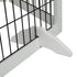 PaWz 6 Panels Pet Dog Playpen Puppy White-1973193674594586629