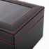 Watch Box 6 Slot Watch Case Jewellry Box PU Leather with Drawer Black-2100034976140627973