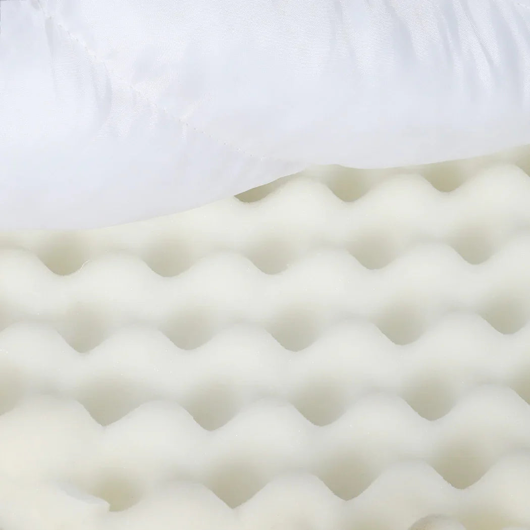 Pawz L Size Orthopedic Dog Bed with Sherpa Plush Removable Cover in White-2029387208699547653