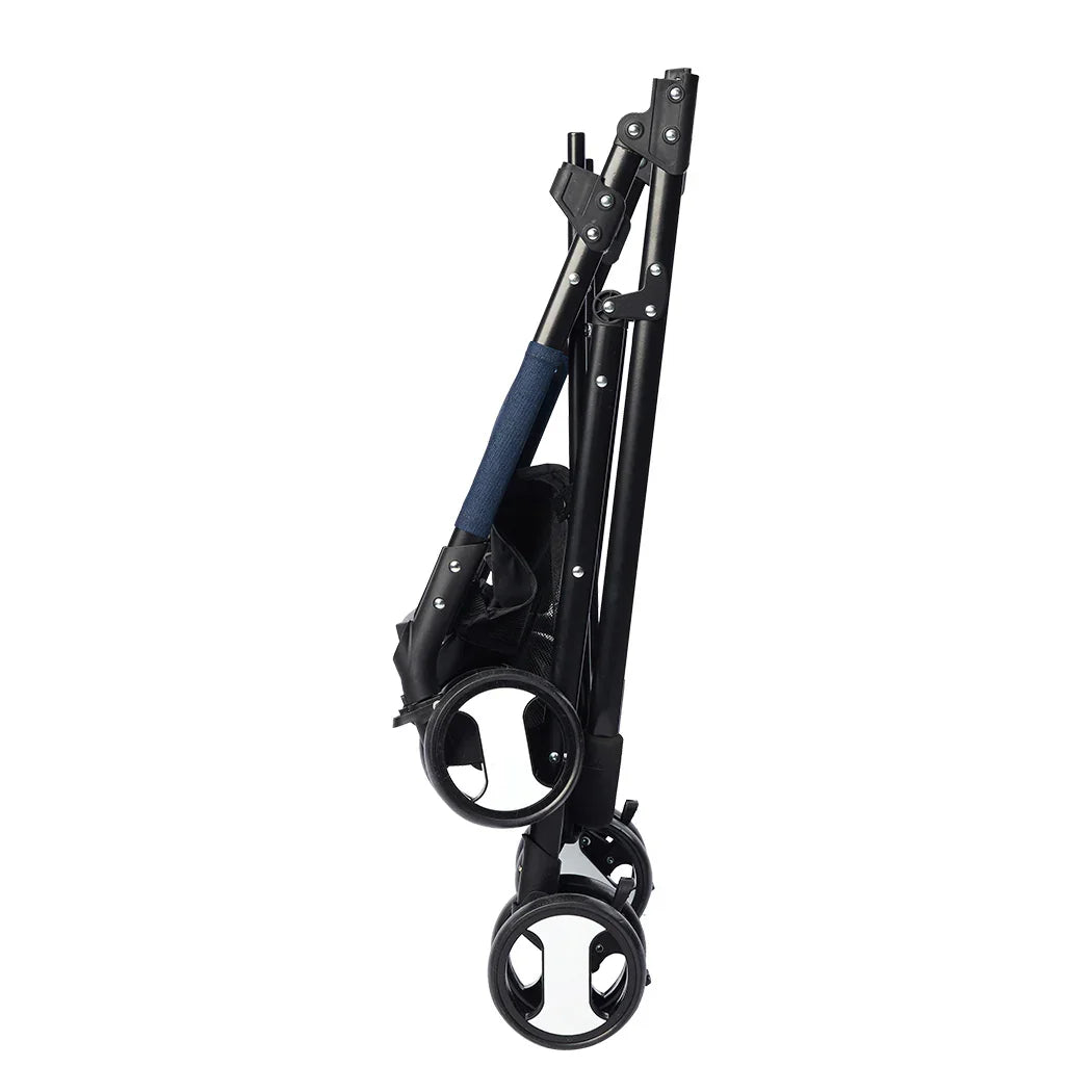 PaWz Large Pet Stroller Dog Cat Carrier Blue-2006733031045468165
