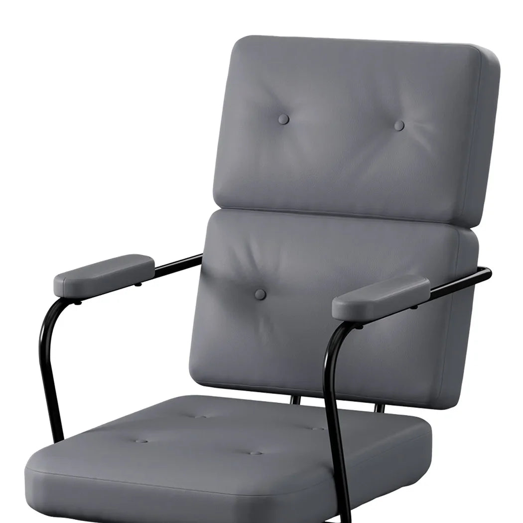 LEVEDE Ergonomic Office Chair Computer PU Grey-2029387206975688709