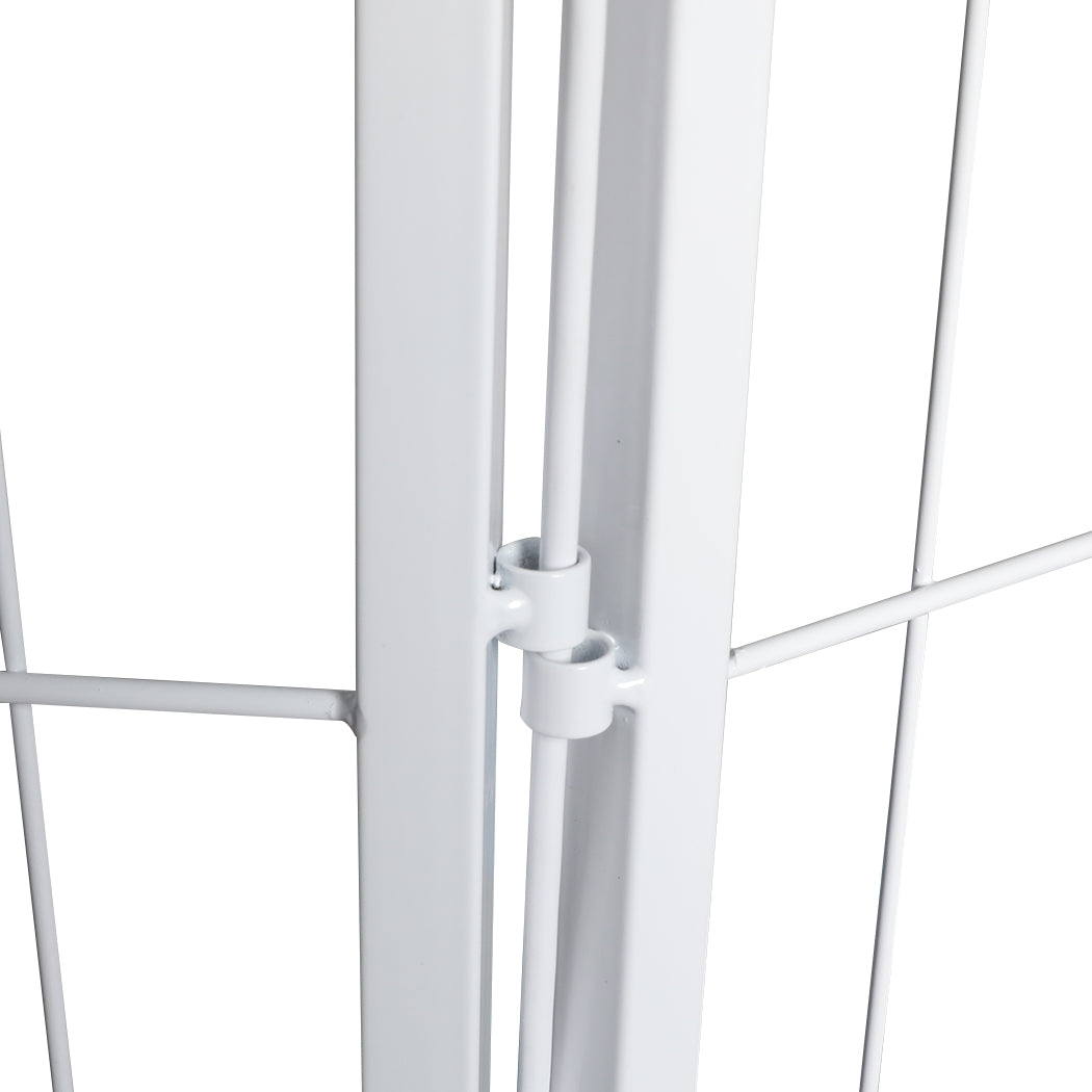 PaWz 8 Panel 40'' Pet Dog Playpen Puppy White 2.5kg Venison-1864183335576801285