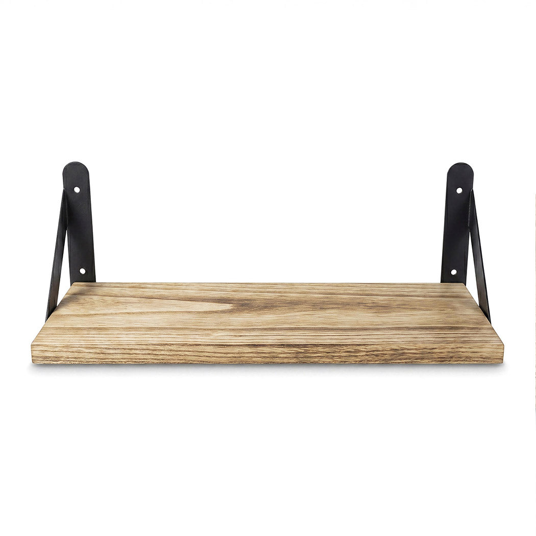 Levede Floating Wall Shelves 4Pcs Rustic Wood Storage Display Rack Bookshelf-2061251867823968261