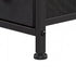 Levede Bedside Table Slim Bedside Table with LED Charging Station Black-2100034980116828165
