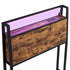 Levede Single Bed Frame LED Lights USB Charging Storage Headboard Metal Platform-2072893552618246149