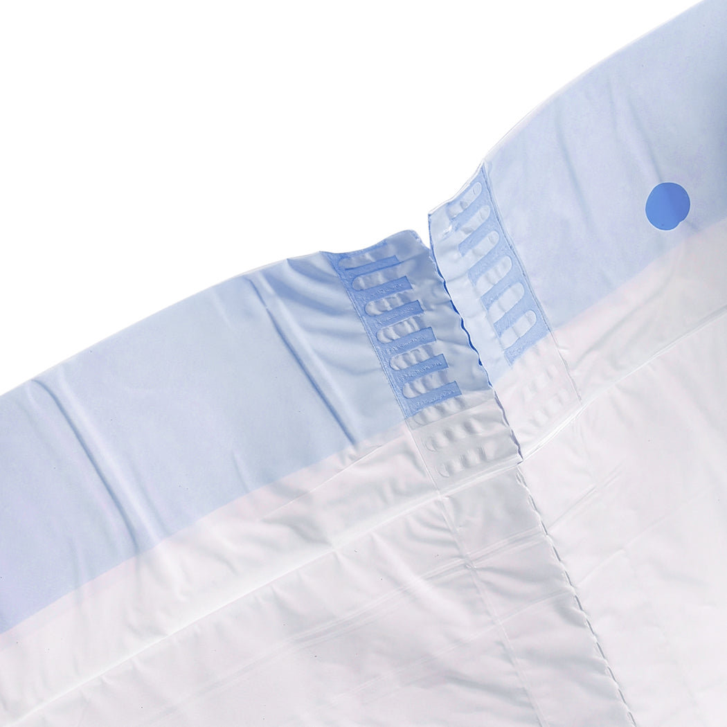 Pawz Cat Litter Bags 45 x 50cm 10kg 2Rolls 40ct Drawstring HDPE White Blue-2100034990476759045
