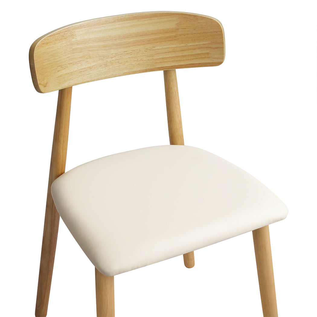 Levede 2x Dining Chairs Kitchen Chair Natural-1864183288890003461