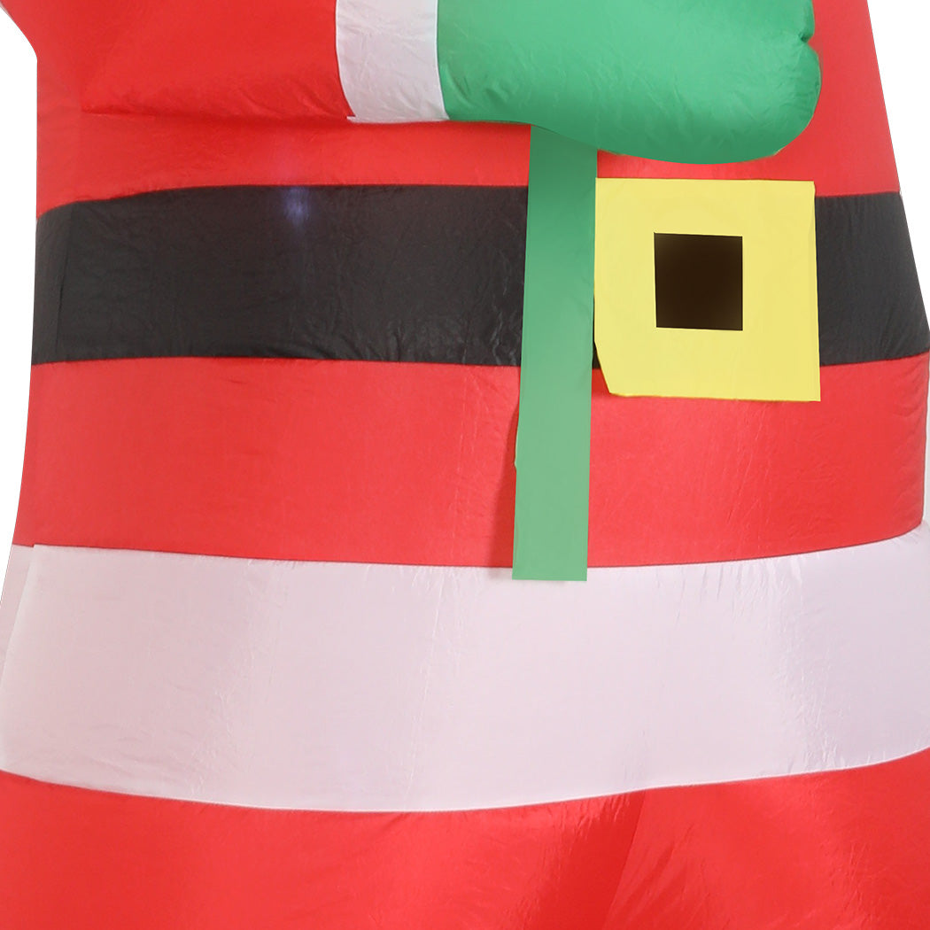 Santaco Inflatable 2.4M Santa Claus LED Christmas Decor-2006733375628513285