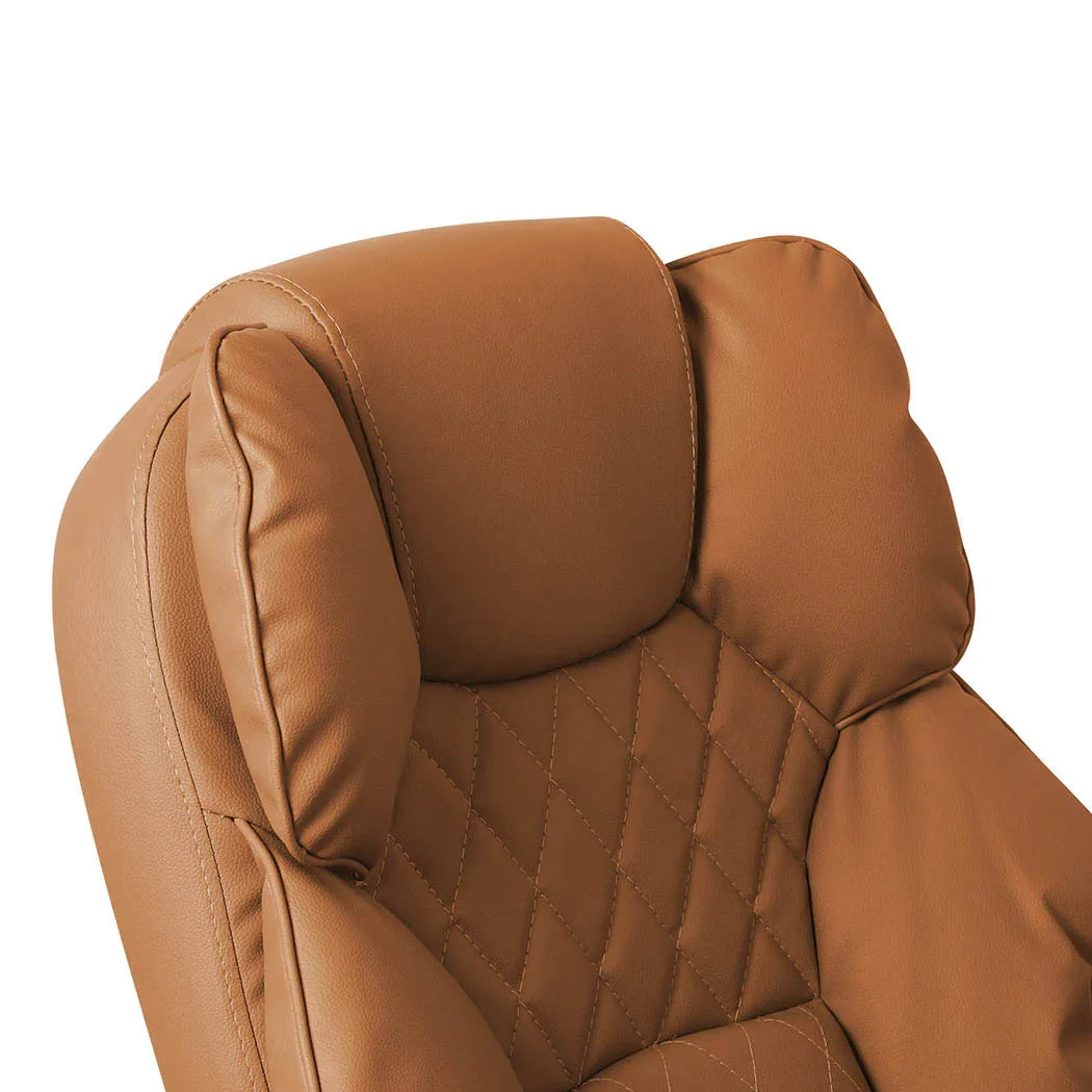 Levede Gaming Chair Office Computer Brown No Footrest-2018816904789102597