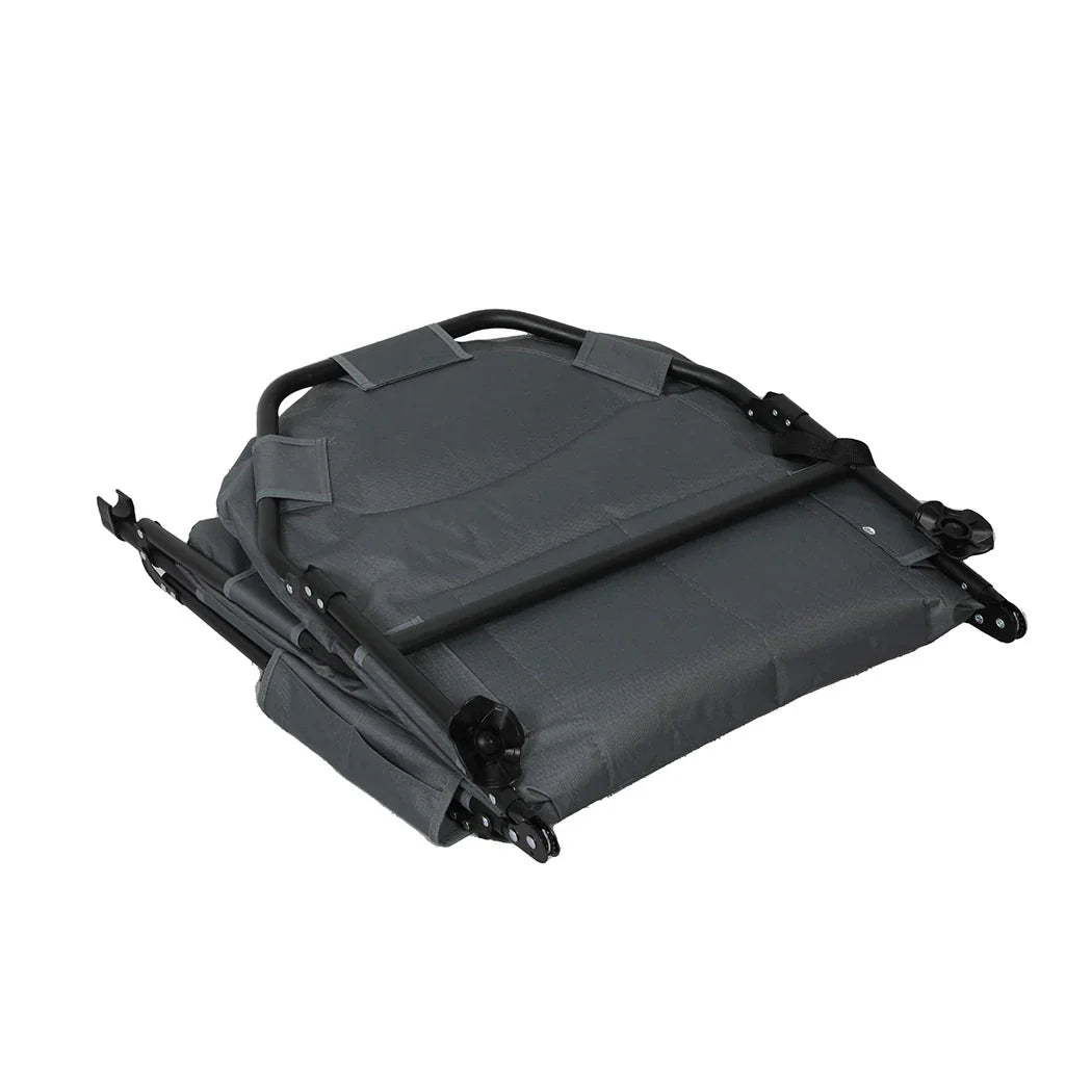 Levede Folding Camping Bed Camp Cots Black-2029387200147361797