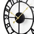 Yezi Wall Clock Silent Quartz 40cm Easy Read Dial for Bedroom Decor Black-2109799589866049542