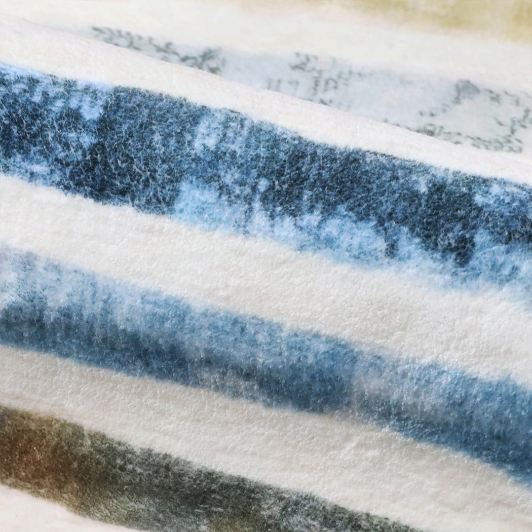 Marlow Floor Rug Short Pile Washable Carpet Soft Plush Non Slip Stripe 160x120-1937319788497997829