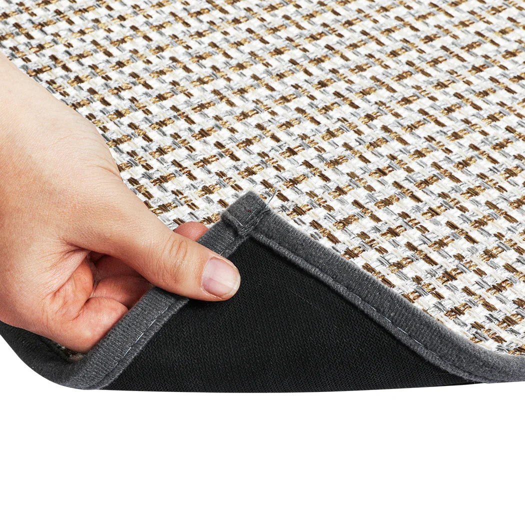 Marlow Kitchen Rug 2PCS Woven Non Slip Absorbent Grey-2018816694125989891