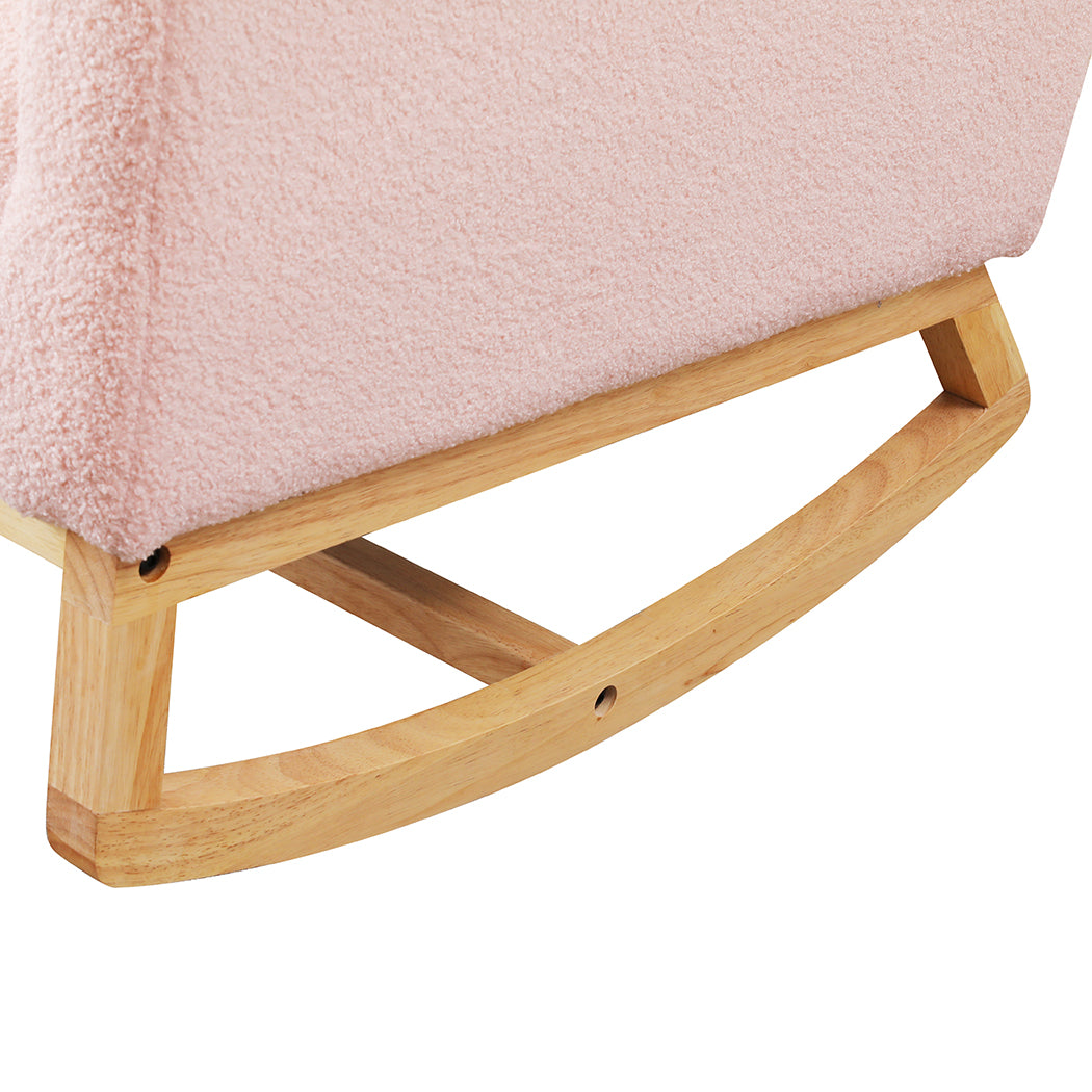 Levede Rocking Chair Ottoman Footrest With Side Pocket-1894516801254068229