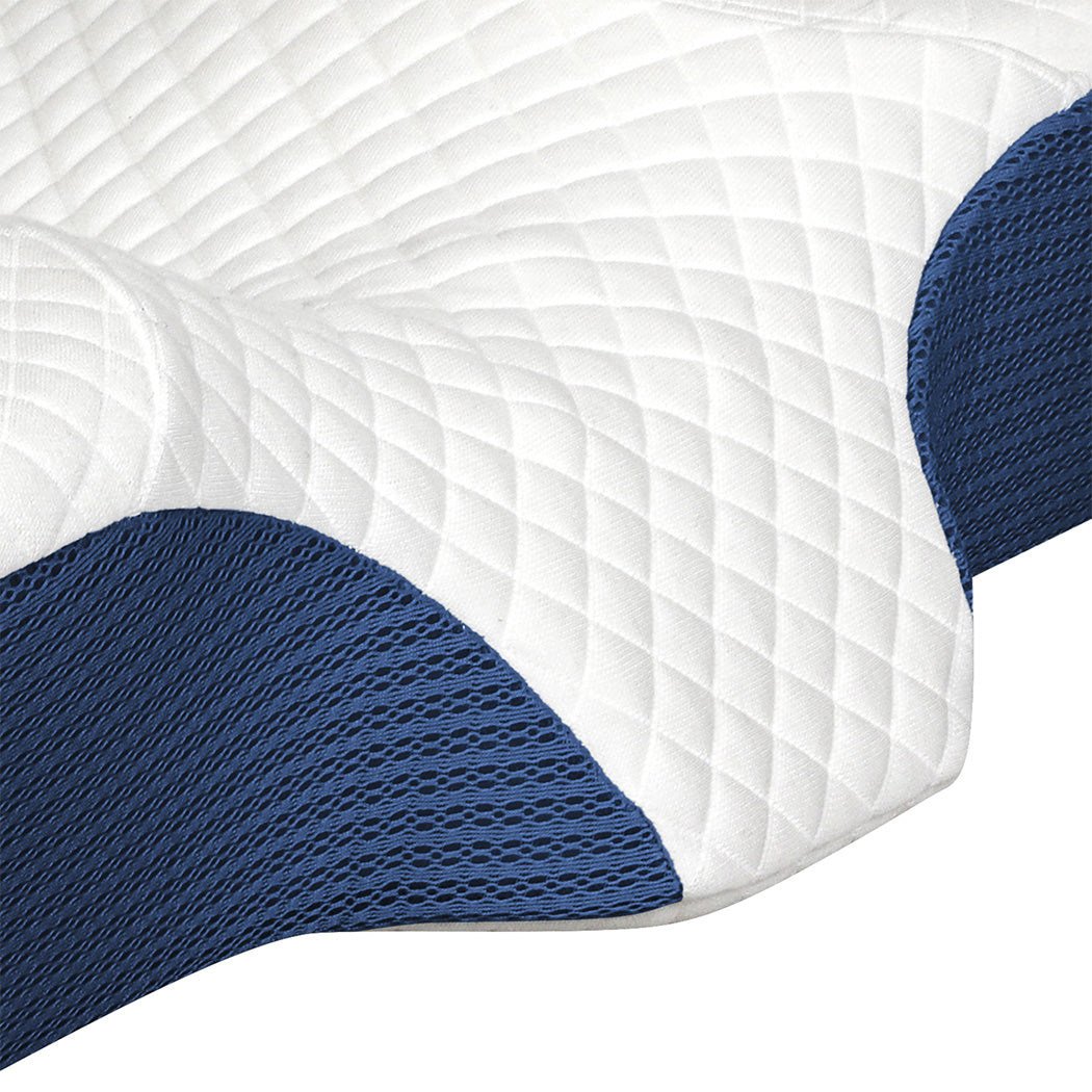 Dreamz Memory Foam Pillow Pillowcase Supprt Blue Rebound-2018816680158957573