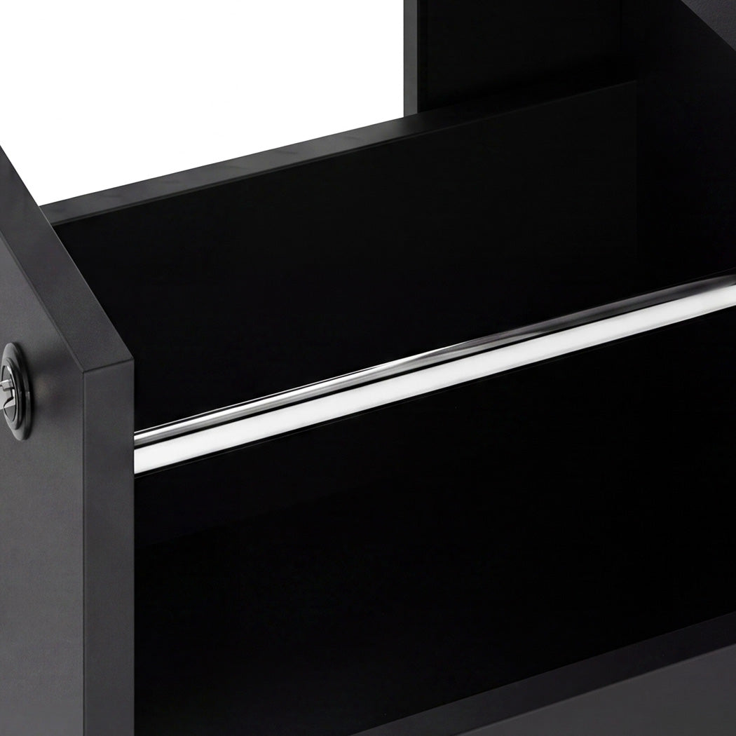 Levede File Cabinet 3 Lockable Drawers Modern Document Organiser Home Office-2072893556065964037