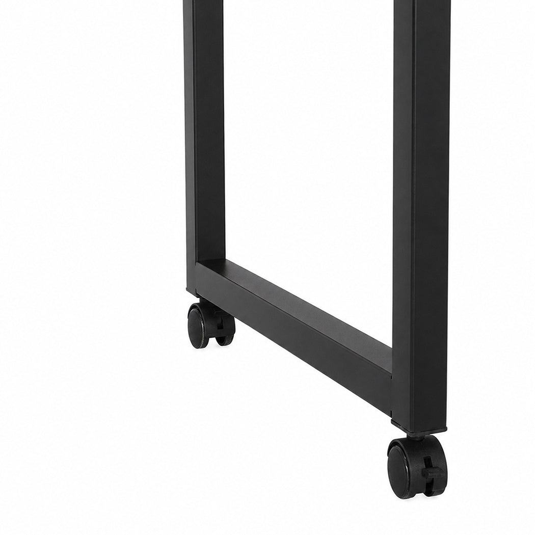 Levede Overbed Table 180cm 84-109cm Mobile with Charging Station Bedroom Brown-2109799597214470150