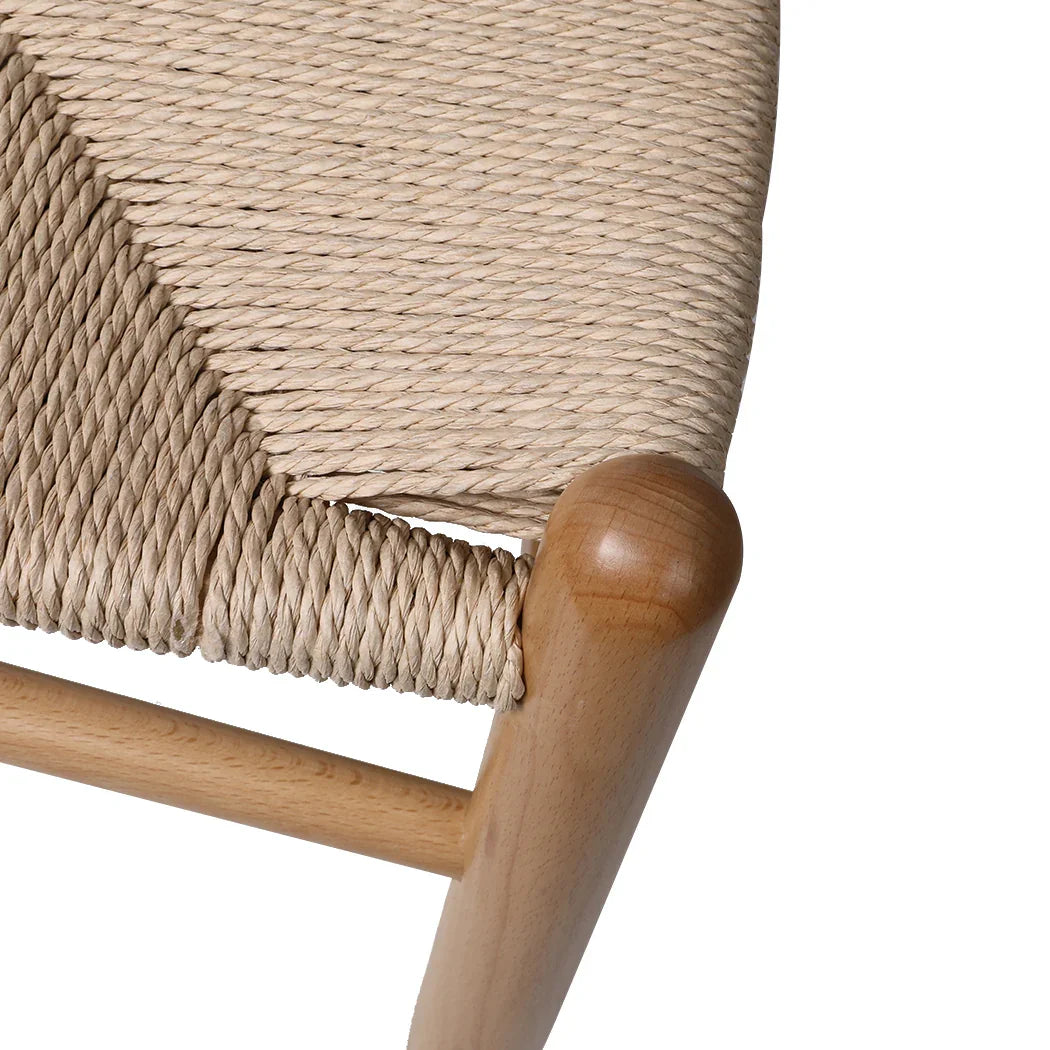 Levede 2x Dining Chairs Wooden Hans Clear-2018816938096070661
