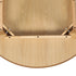 Levede Dining Table Round Rubberwood Base 100cm Natural 100 CM-1864183291687604229