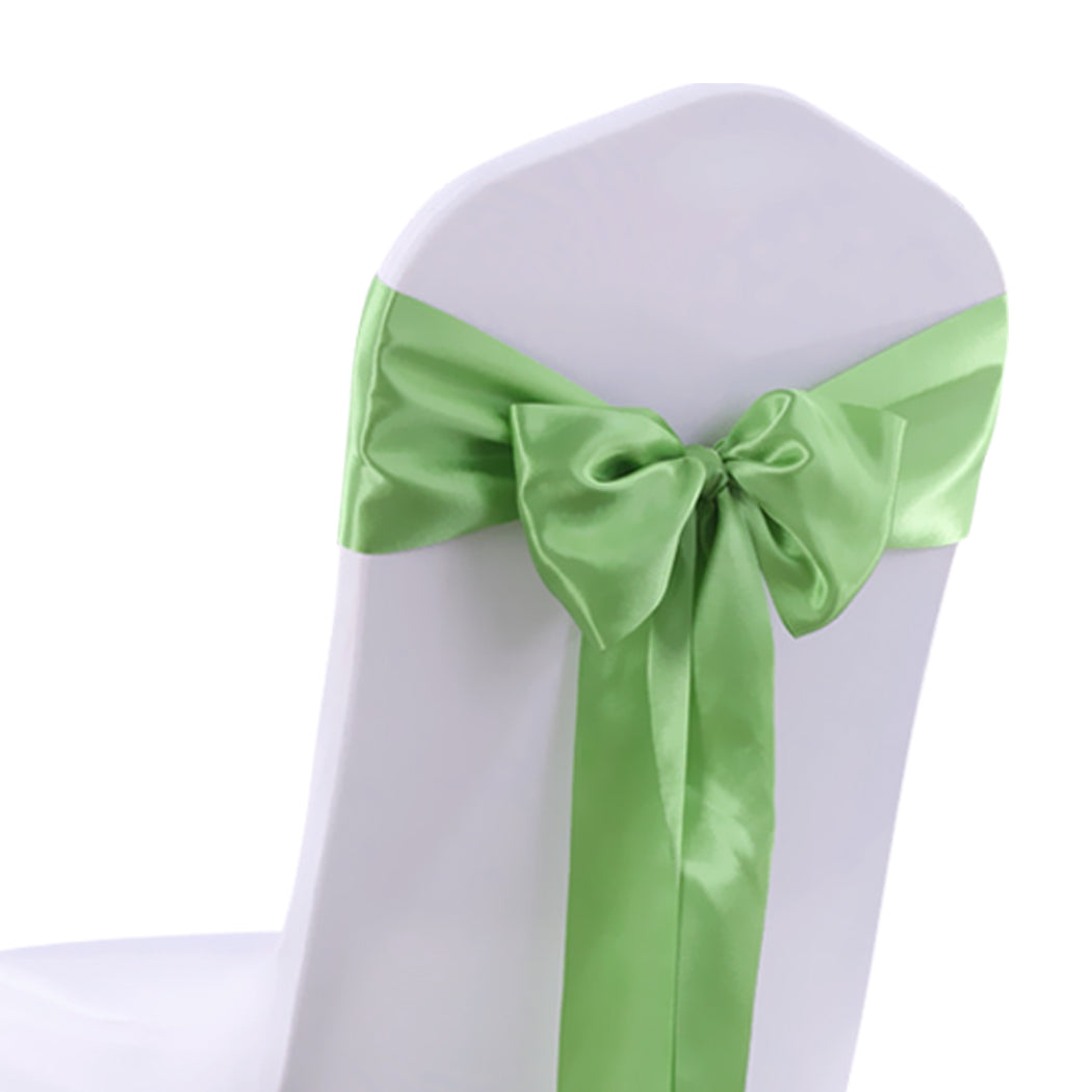 20 Green Fabric Chair Sashes Covers Grass Green-1864183520612716549