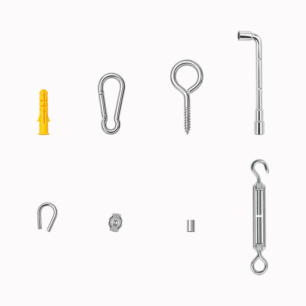 Traderight Wire Rope Kit 30M 3mm Steel Garden for Climbing Plants Cutter Silver-2109799594676916230