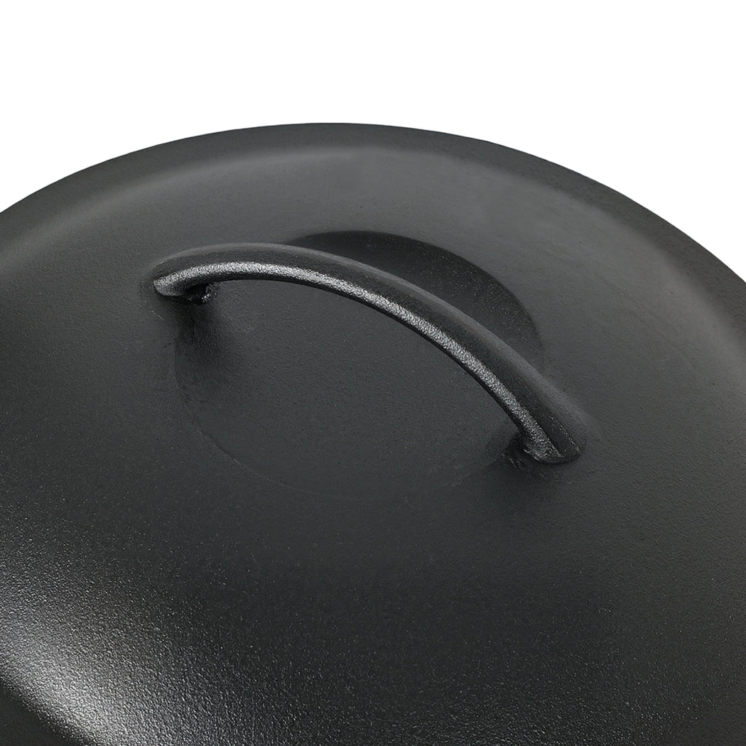 Pawz 6.6L Cast Iron Dutch Oven Heavy Duty Casserole Pot-2050056750383632389