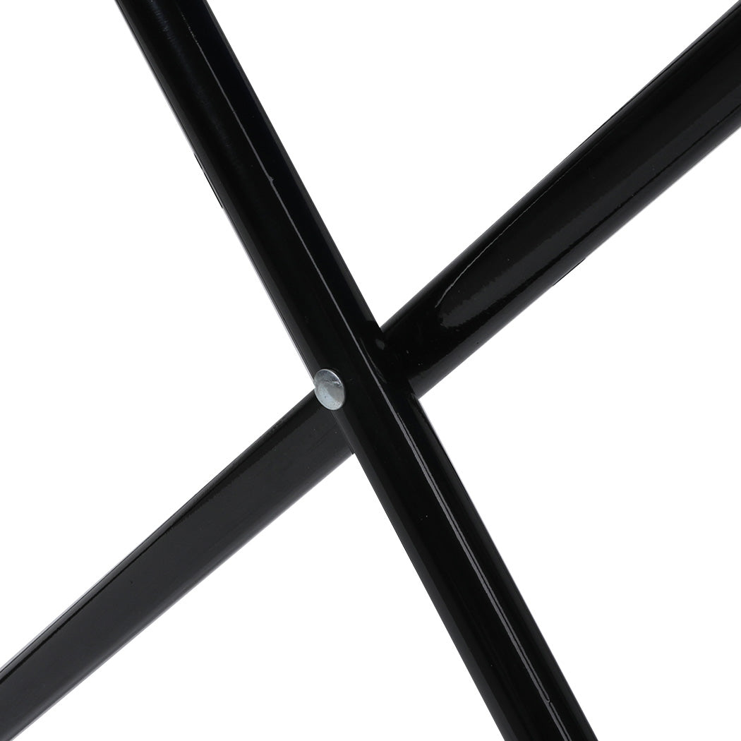 Levede Camping Chairs Folding Arm Foldable Black-1864184446211723269