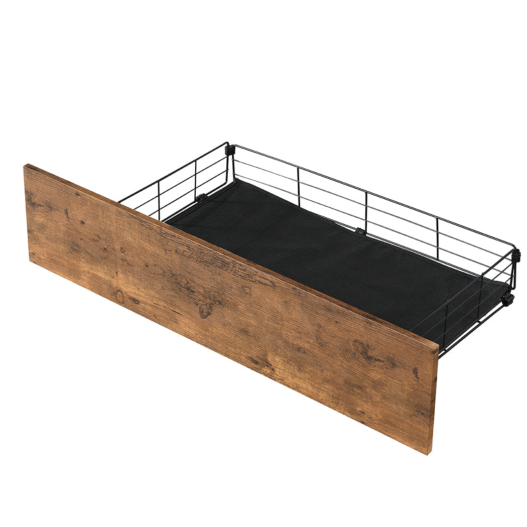 Levede Queen Bed Frame RGB LED 4 Drawers USB-1894516727170076677