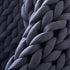 Dreamz Knitted Weighted Blanket Chunky Dark Grey Double 7KG-1864183216609562629