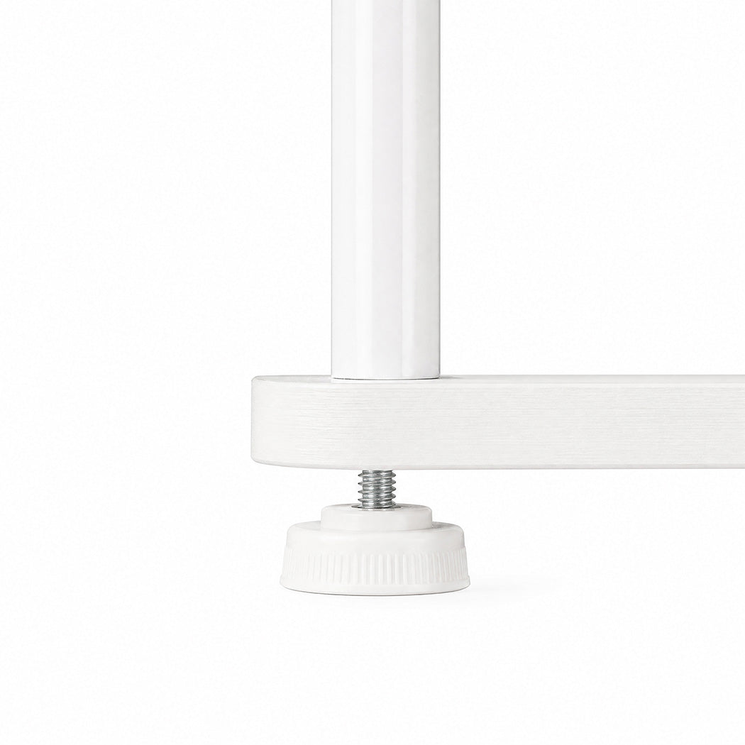 Levede Corner Bookshelf Adjustable Corner Bookcase Unit Living Room White-2109799588842639366
