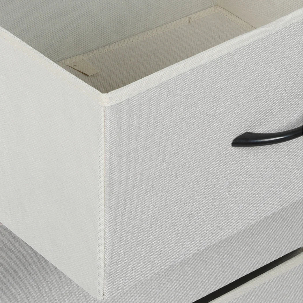 Levede Storage Cabinet Tower Chest Beige-2006733261358895109