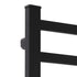 Heated Towel Rail Warmer Rack Wall Mounted Black-2006733186985496581