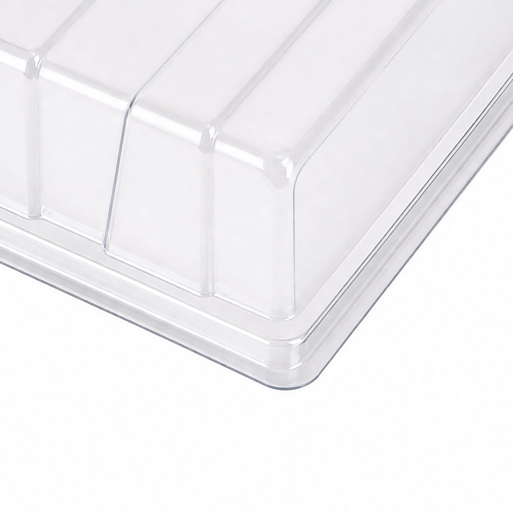 Toque Seedling Tray 5 Pack Starter Kit With Vented Dome For Greenhouse Black-2100034985904967685