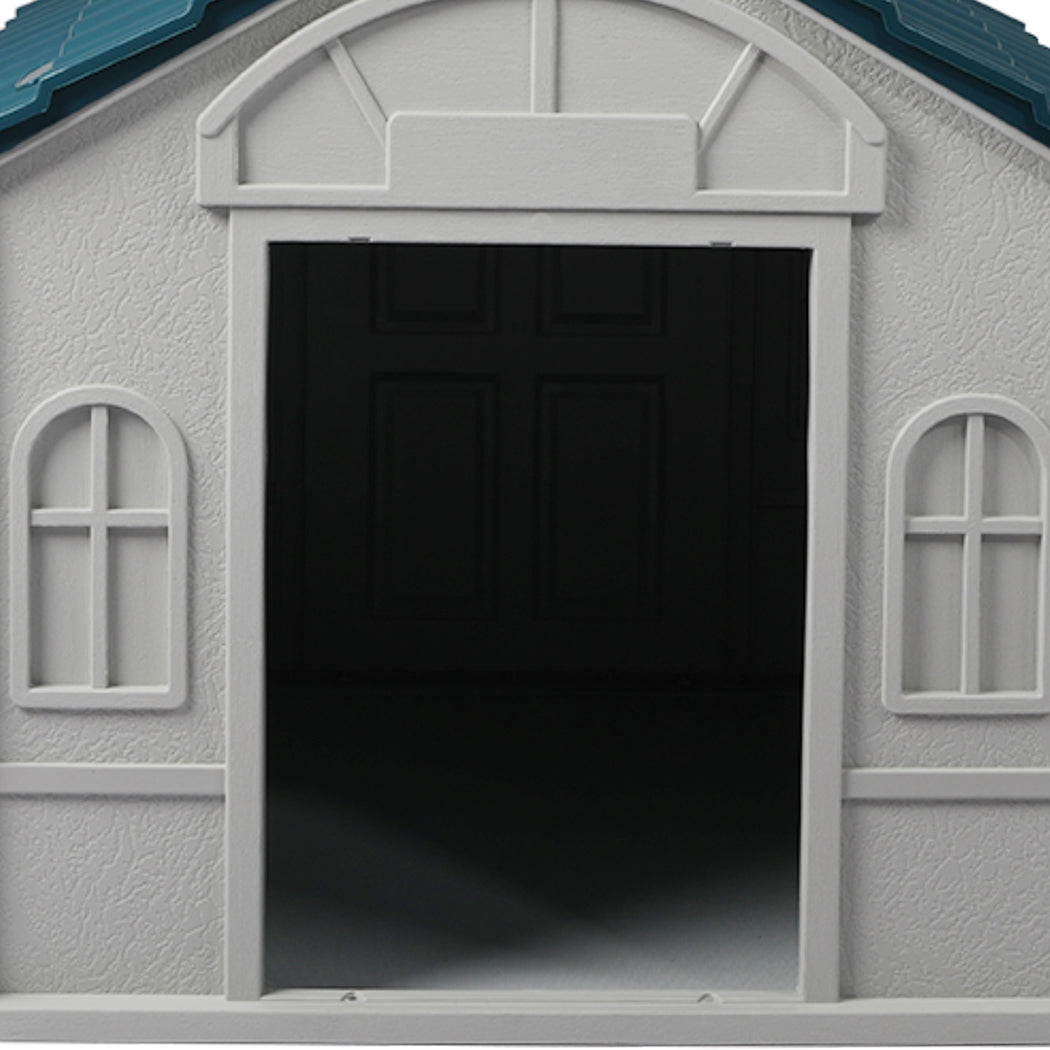 PaWz Dog Kennel Outdoor Indoor Pet Plastic L Blue-2018816810425651205