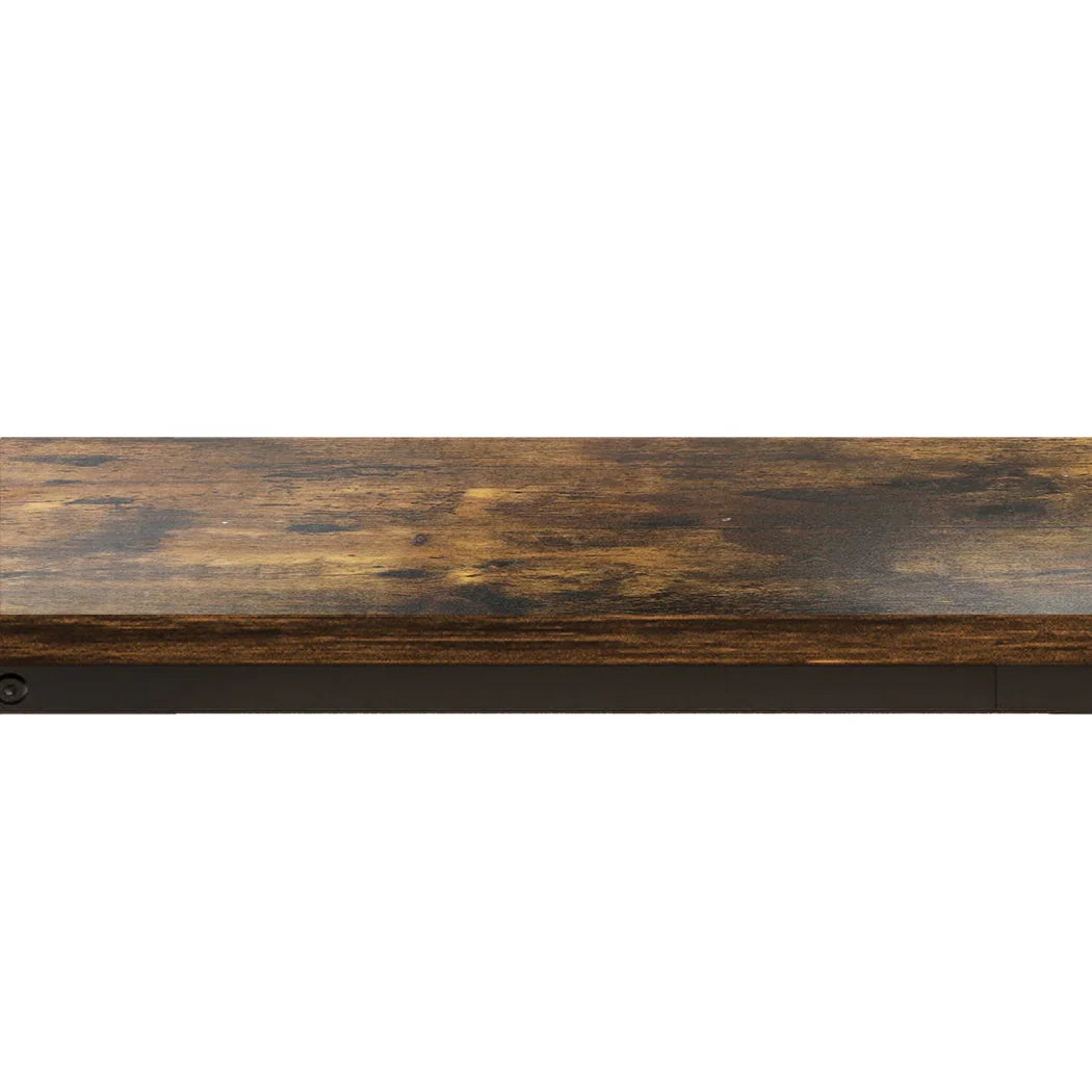 Levede C-shaped End Table Side Sofa Coffee Wood Overbed Laptop Table Industrial-2018816742867996677