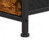 Levede Bedside Table Narrow Side Table with LED Charging Station Brown-2100034980666281989