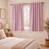 Marlow Blackout Curtains Pink 2 Panels Thermal Insulated Pom Pom 132cm x 160cm-2072893563976421383