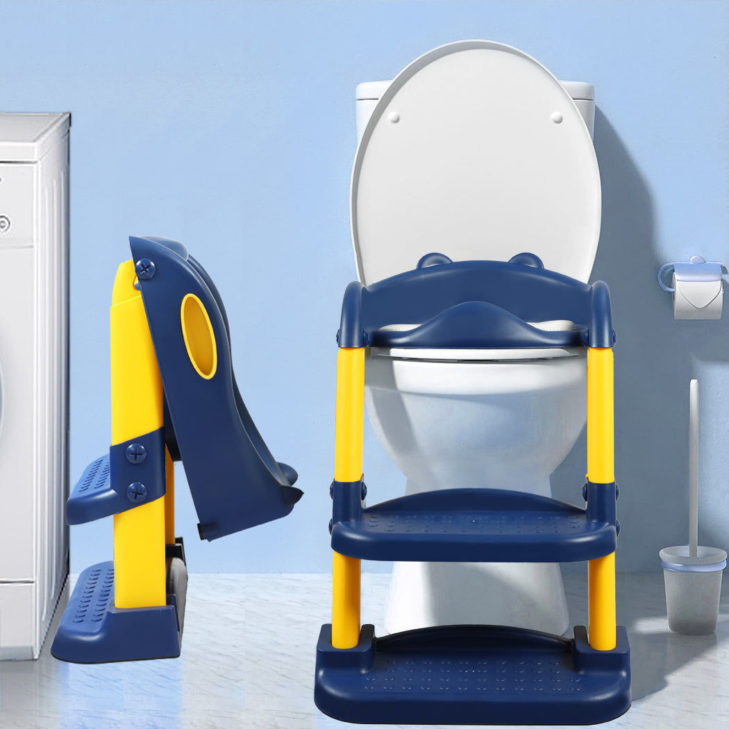 BoPeep Kids Toilet Ladder Blue-1973193925845979142