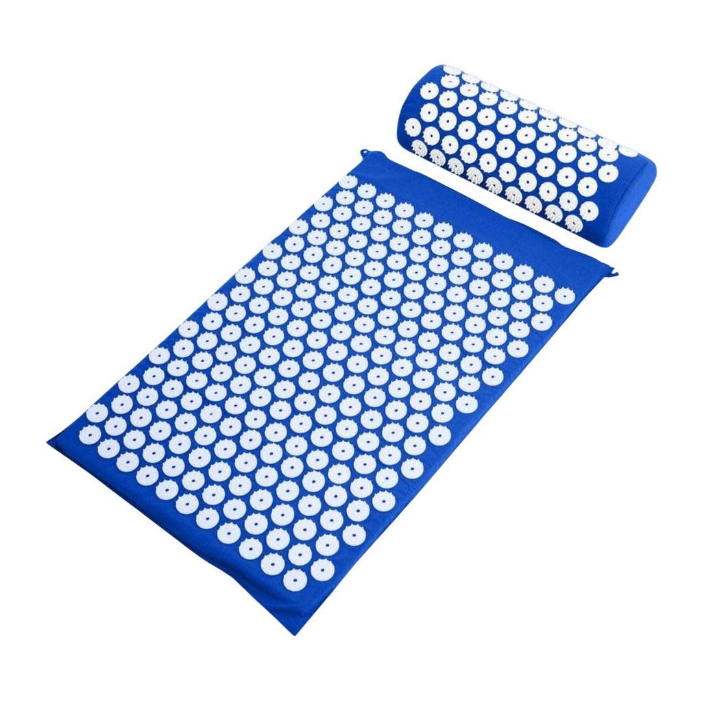 Acupressure Mat & Pillow & Bag Blue