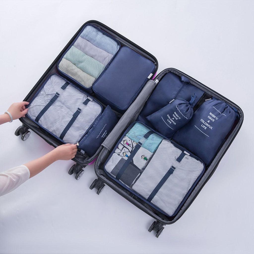 8 Set Travel Packing Cubes (Navy Blue) GO-PC-102-DX