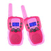 2 Pack Walkie Talkies for Kids with 40 Channels & LED Flashlight & LCD Screen (Pink)