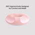 Memory Foam Seat O Shape Light Pink