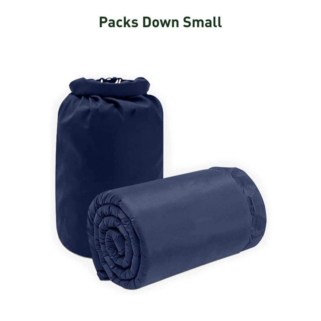 Inflating Camping Mat - Navy Blue