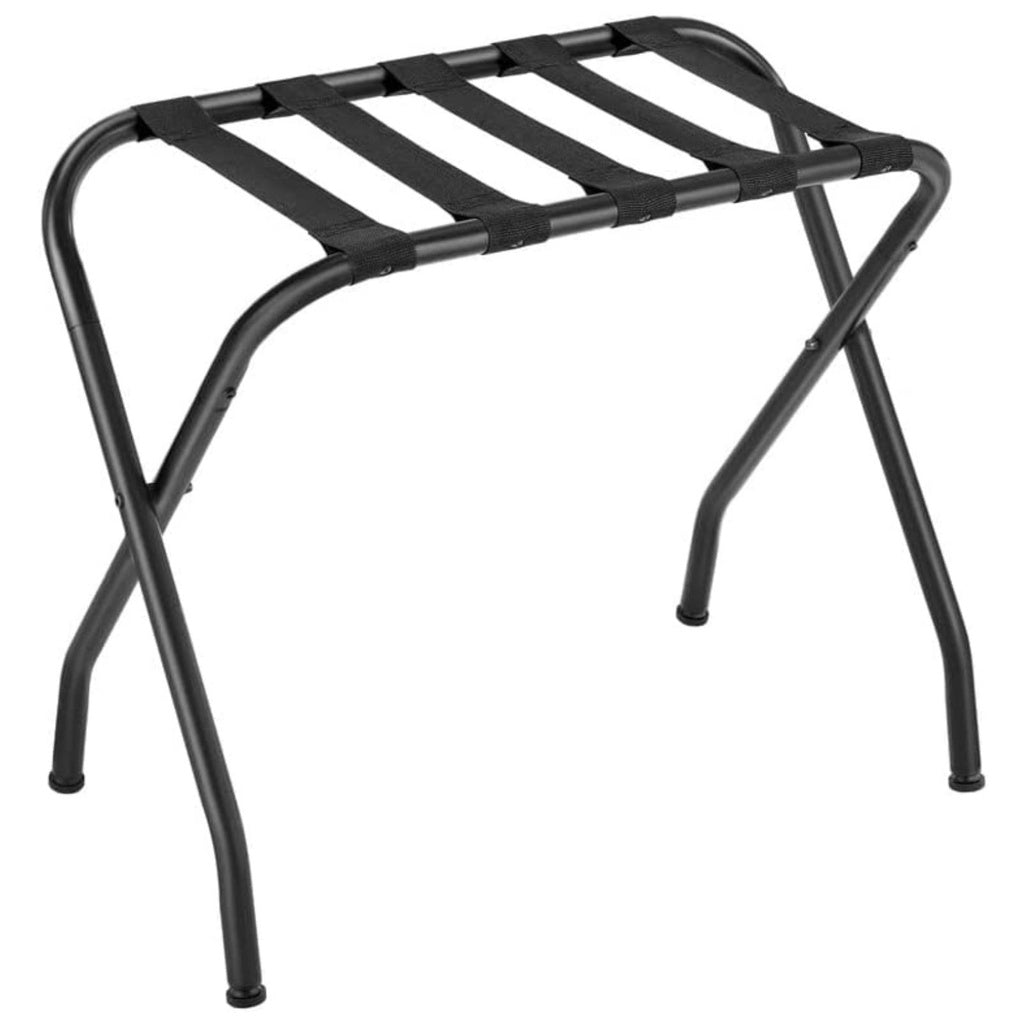 SONGMICS Steel Folding Luggage Rack 1 Pack Black RLR64B