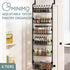 6 Tier Adjustable Baskets Over the Door Pantry Organizer (Black)