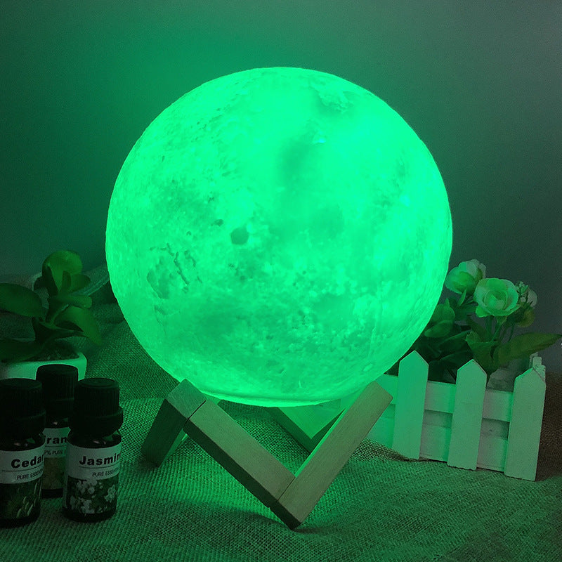 Multi-Colored Moon Lamp 12cm