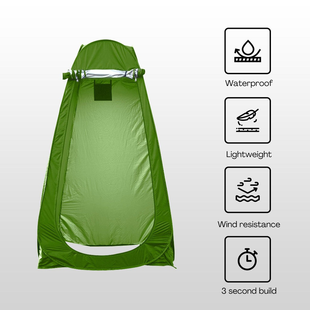 Shower Tent with 2 Window (Green)