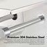 304 Stainless Steel Double Toilet Paper Roll Holder with Phone Shelf (Silver) GO-TPRH-101-FQJ