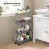 4-Tier Storage Cart on Wheels Gray