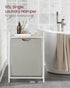 Laundry Hamper with Shelf and Pull-Out Bag 65L White